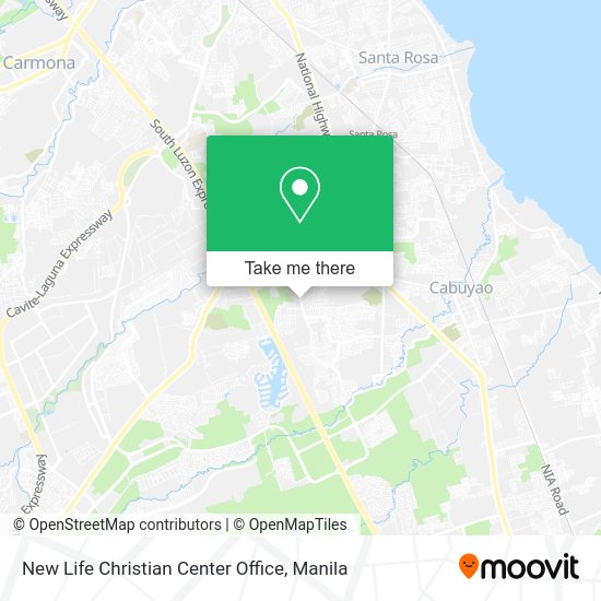 New Life Christian Center Office map