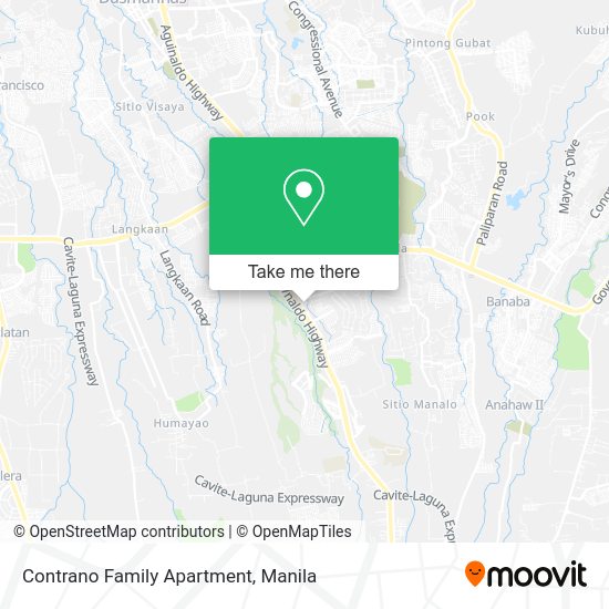 Contrano Family Apartment map
