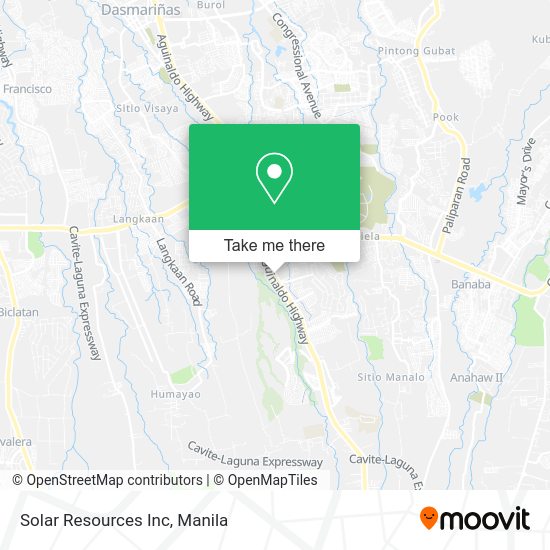 Solar Resources Inc map