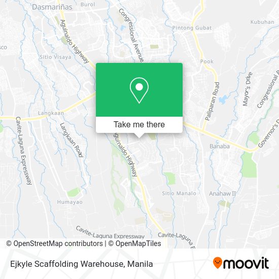 Ejkyle Scaffolding Warehouse map