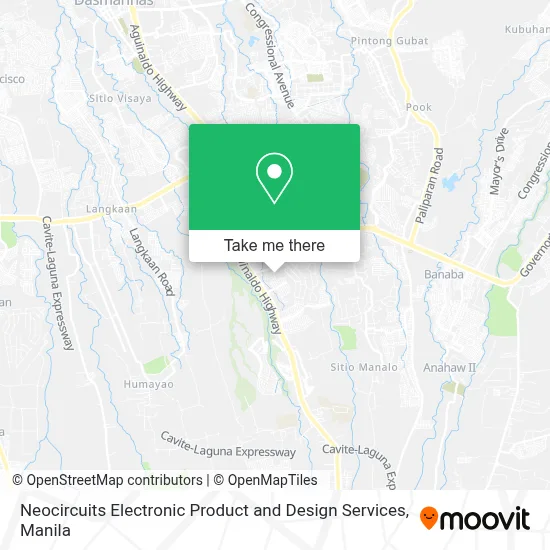Neocircuits Electronic Product and Design Services map