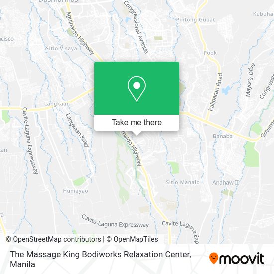 The Massage King Bodiworks Relaxation Center map
