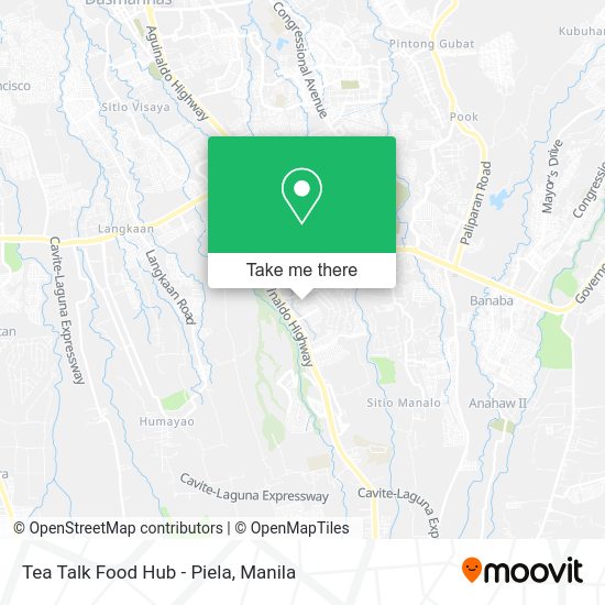 Tea Talk Food Hub - Piela map