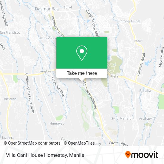 Villa Cani House Homestay map