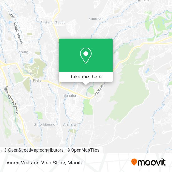 Vince Viel and Vien Store map