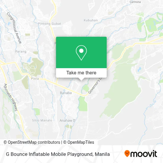 G Bounce Inflatable Mobile Playground map