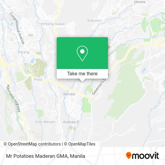 Mr Potatoes Maderan GMA map