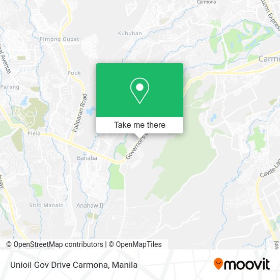 Unioil Gov Drive Carmona map
