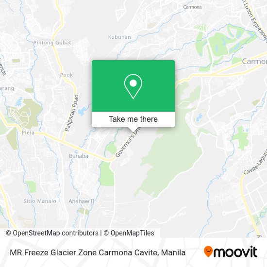 MR.Freeze Glacier Zone Carmona Cavite map