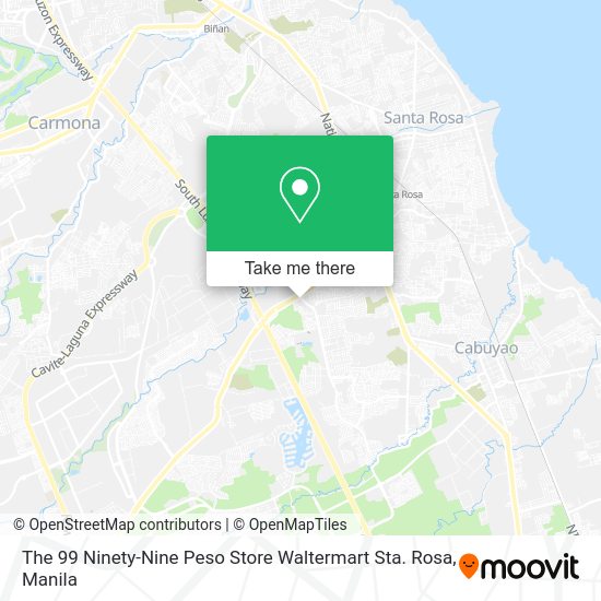 The 99 Ninety-Nine Peso Store Waltermart Sta. Rosa map