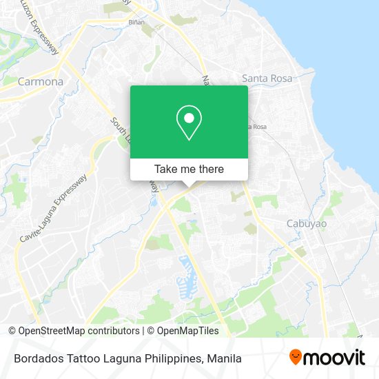 Bordados Tattoo Laguna Philippines map