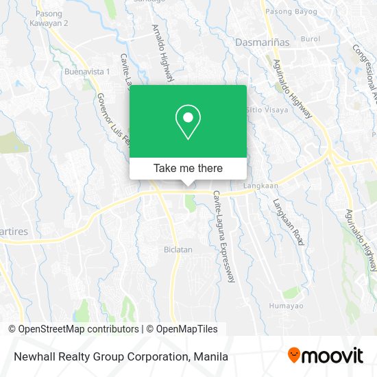 Newhall Realty Group Corporation map