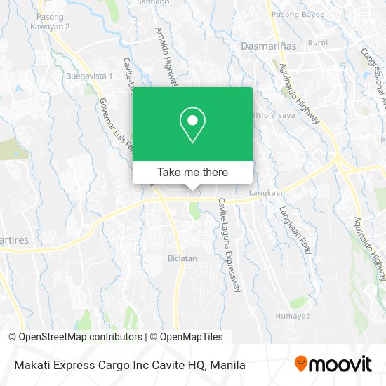 Makati Express Cargo Inc Cavite HQ map