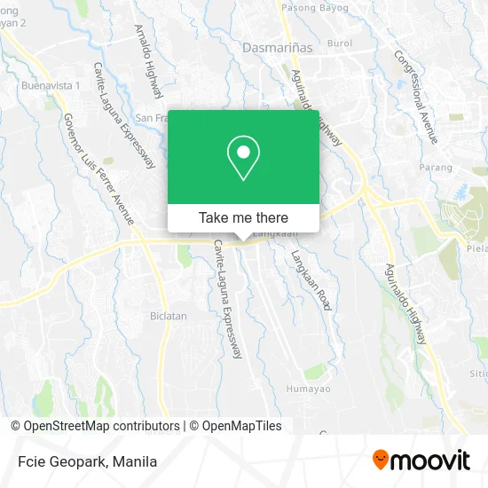 Fcie Geopark map