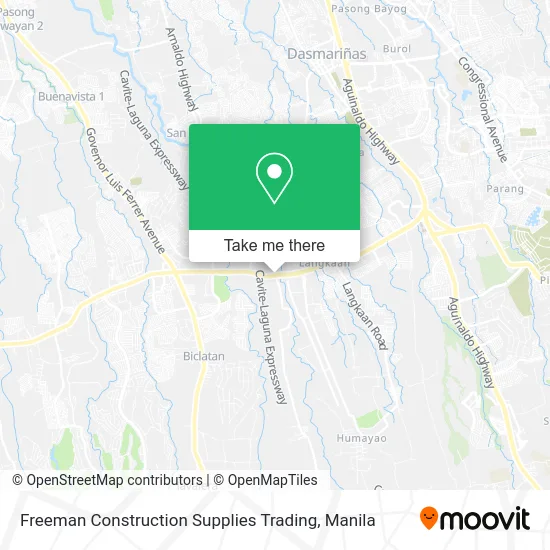 Freeman Construction Supplies Trading map