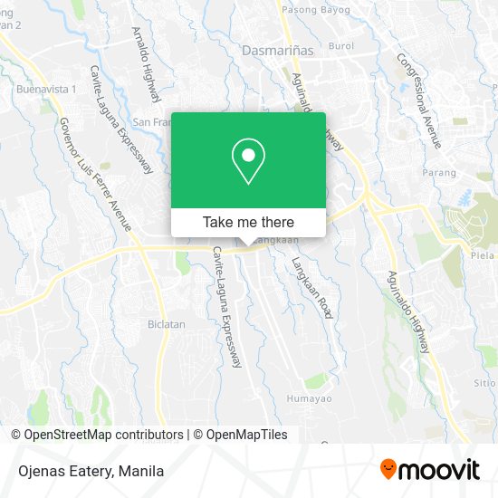 Ojenas Eatery map