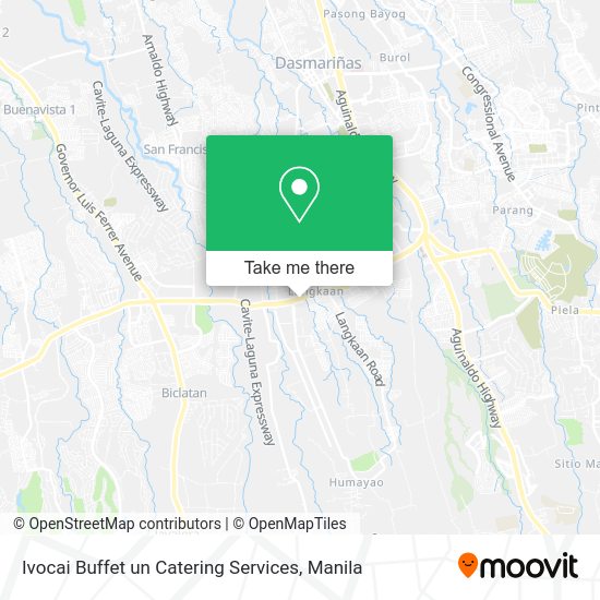 Ivocai Buffet un Catering Services map