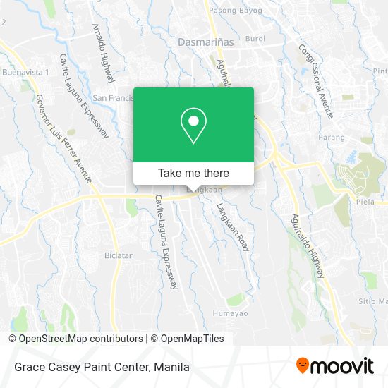 Grace Casey Paint Center map