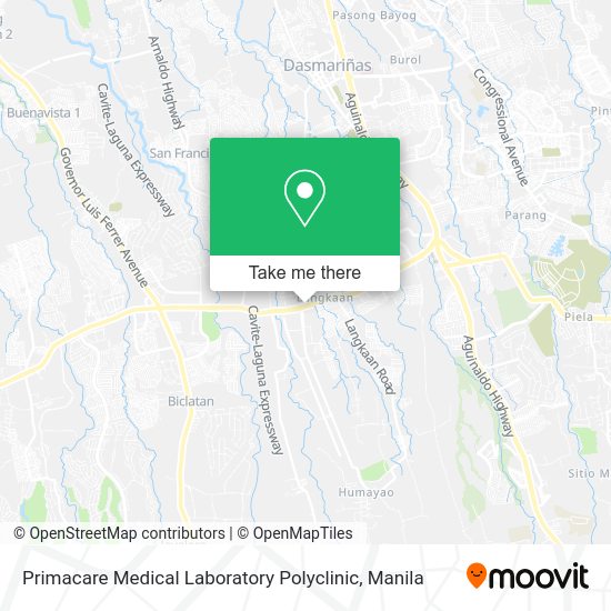 Primacare Medical Laboratory Polyclinic map