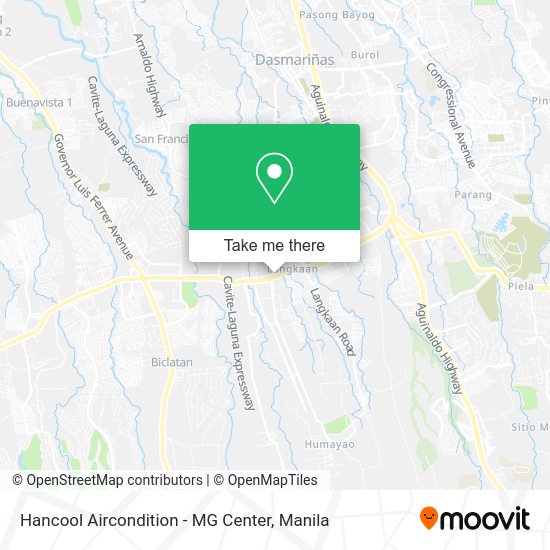 Hancool Aircondition - MG Center map