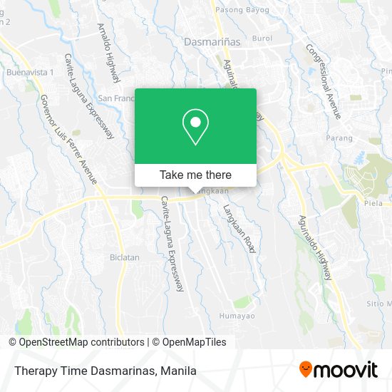 Therapy Time Dasmarinas map