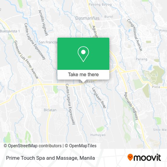 Prime Touch Spa and Massage map