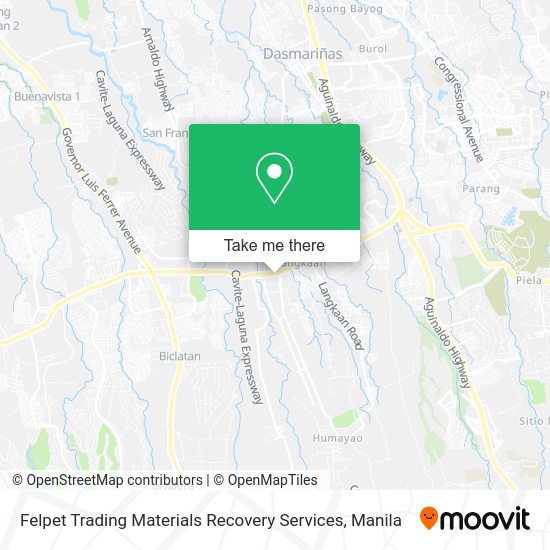 Felpet Trading Materials Recovery Services map