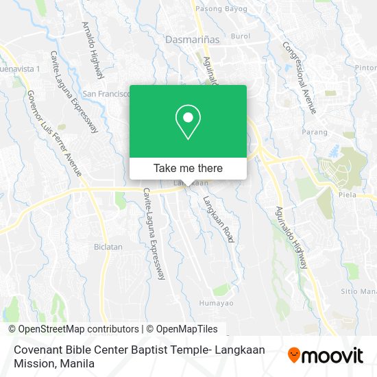 Covenant Bible Center Baptist Temple- Langkaan Mission map