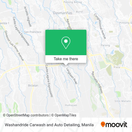 Washandride Carwash and Auto Detailing map