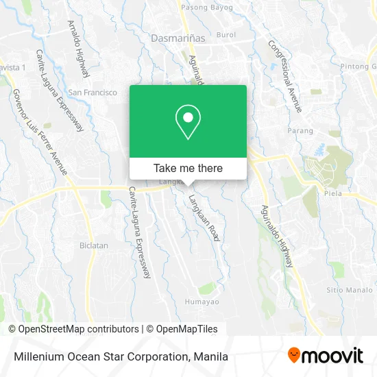 Millenium Ocean Star Corporation map