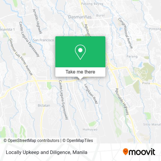 Locally Upkeep and Diligence map