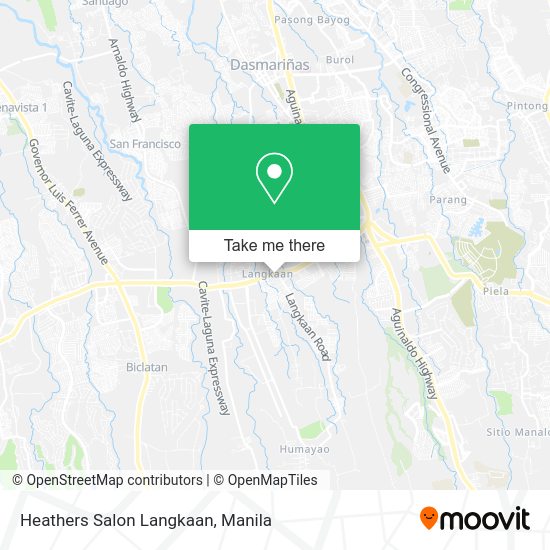 Heathers Salon Langkaan map