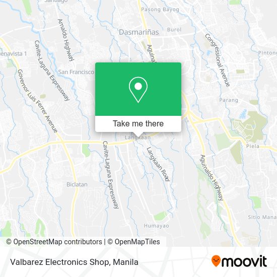 Valbarez Electronics Shop map