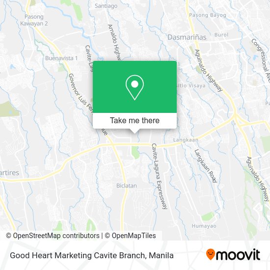 Good Heart Marketing Cavite Branch map
