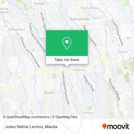 Julies Native Lechon map