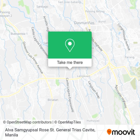 Alva Samgyupsal Rose St. General Trias Cavite map