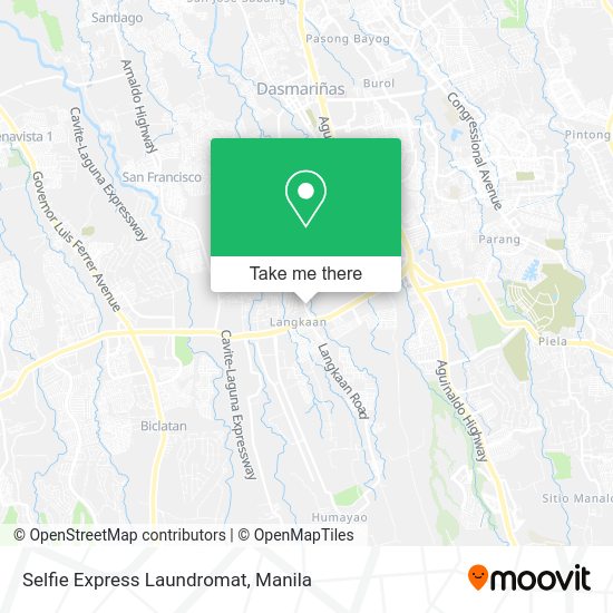 Selfie Express Laundromat map
