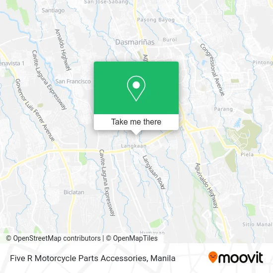 Five R Motorcycle Parts Accessories map