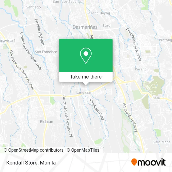 Kendall Store map