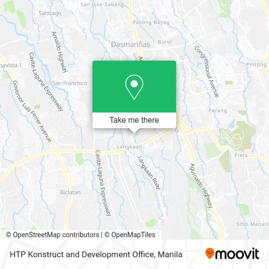 HTP Konstruct and Development Office map