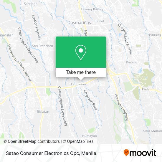 Satao Consumer Electronics Opc map