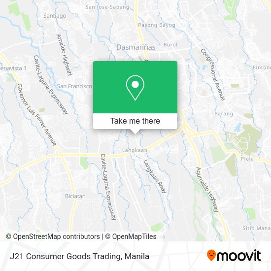 J21 Consumer Goods Trading map