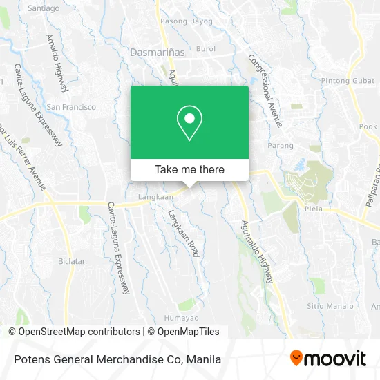 Potens General Merchandise Co map