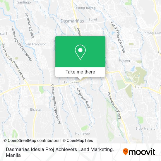 Dasmarias Idesia Proj Achievers Land Marketing map