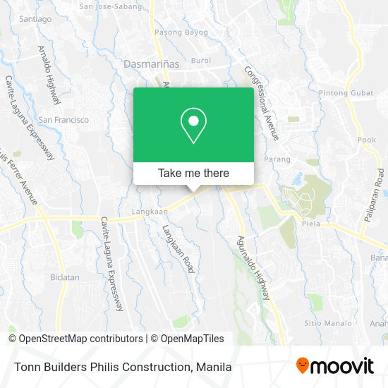 Tonn Builders Philis Construction map
