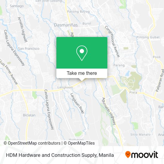 HDM Hardware and Construction Supply map