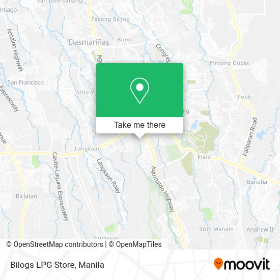 Bilogs LPG Store map