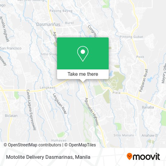 Motolite Delivery Dasmarinas map