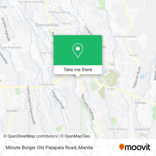 Minute Burger Old Palapala Road map