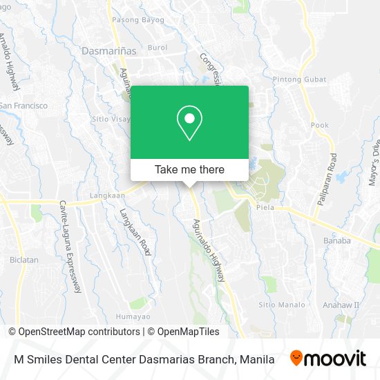 M Smiles Dental Center Dasmarias Branch map